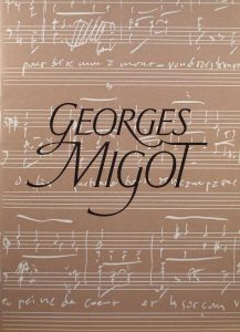 MIGOT Georges, partition
