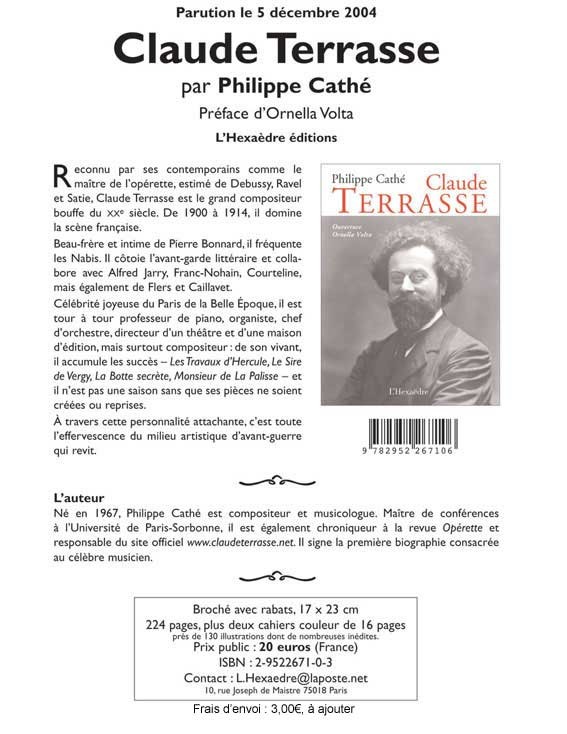 TERRASE Claude, PH. Cathé, FAYARD